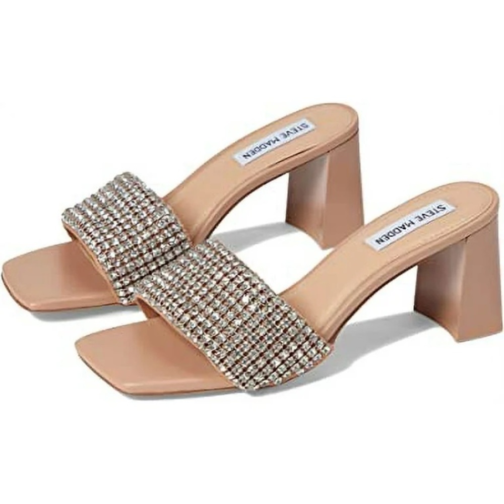 Steve Madden Laney Blush Block Heel Sandals